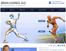 Tablet Screenshot of levingsortho.com